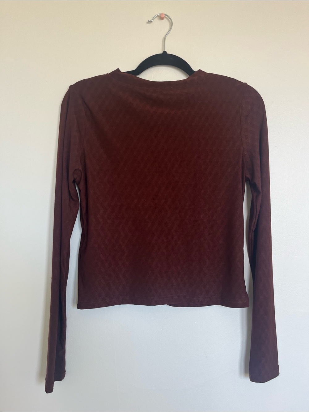 Motel Rocks Brown Sheer Button-Down Top - Picture 4 of 5